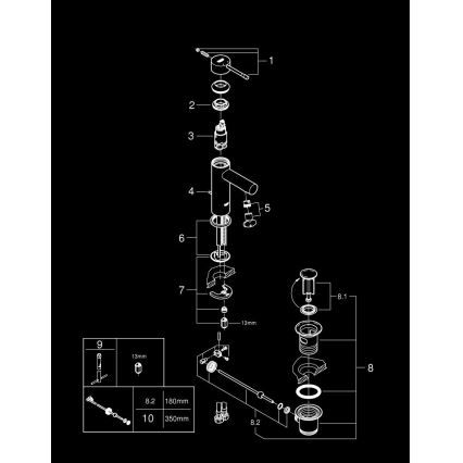 GROHE 32898001 - Slavina za umivaonik ESSENCE DN 15, sjajni krom