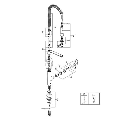 GROHE 32950000 - Kuhinjska slavina K7, sjajni krom