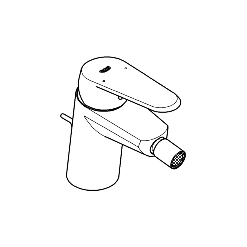 GROHE 33244002 - Baterija za bide EURODISC COSMOPOLITAN DN 15, sjajni krom