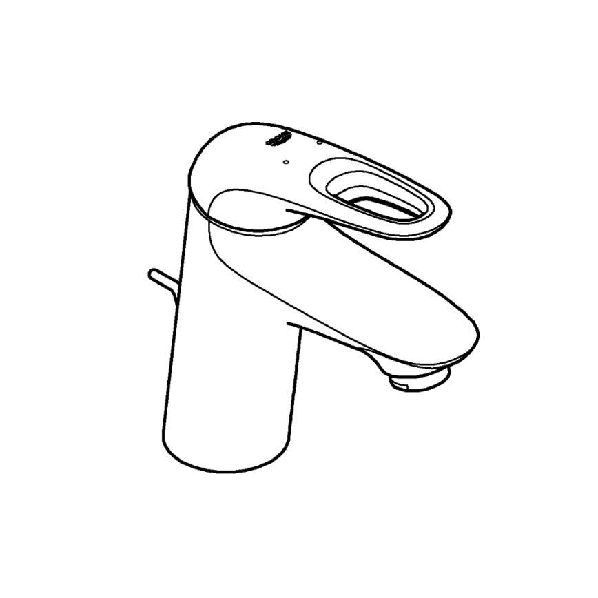 GROHE 33558LS3 - Slavina za umivaonik EUROSTYLE, veličina S, bijela