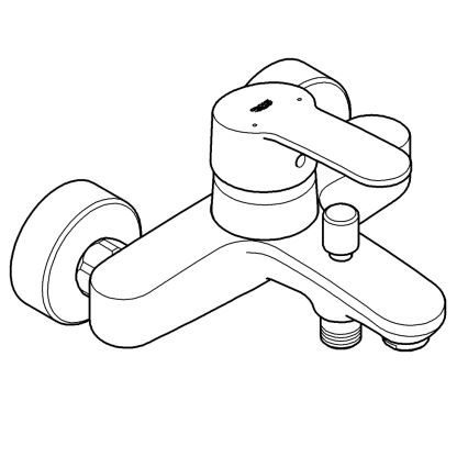 GROHE 33591002 - Miješalica za kadu EUROSTYLE COSMOPOLITAN, sjajni krom