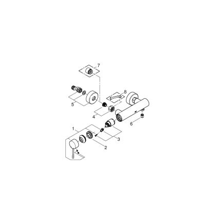 GROHE 33636001 - Miješalica za tuš ESSENCE sjajni krom