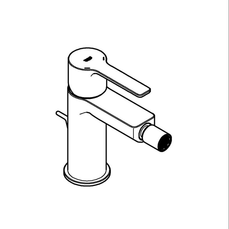 GROHE 33848AL1 - Bide miješalica LINEARE, veličina S, grafitna