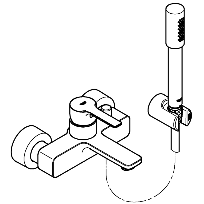 GROHE 33850001 - Miješalica za kadu LINEARE DN 15, polirani krom