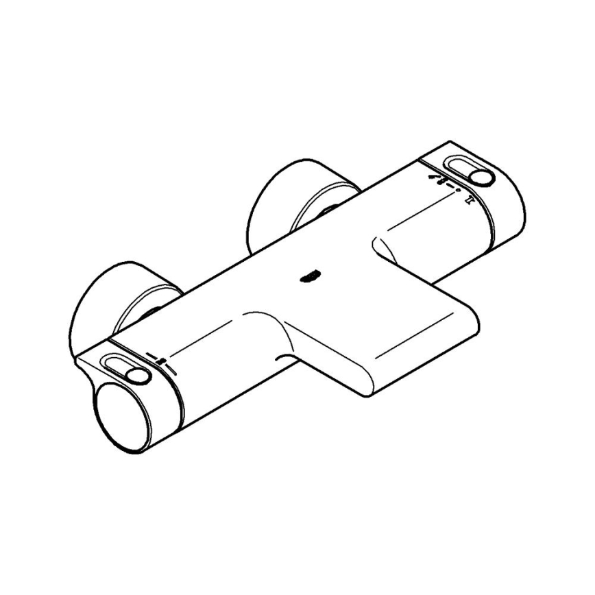 GROHE 34174001 - Termostatska mješalica za kadu GROHTHERM 2000 172 mm sjajni krom