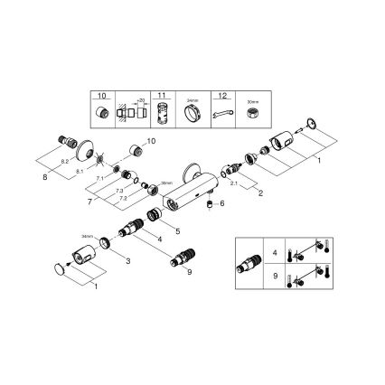 GROHE 34229002 - Termostatska tuš miješalica PRECISION TREND DN 15 krom