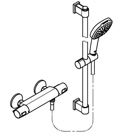 GROHE 34237003 - Termostatska tuš miješalica PRECISION TREND 150 mm krom