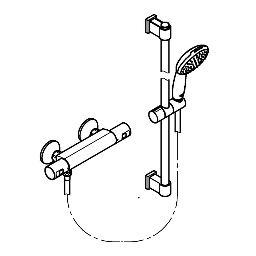 GROHE 34597001 - Termostatska tuš miješalica PRECISION START DN 15 krom