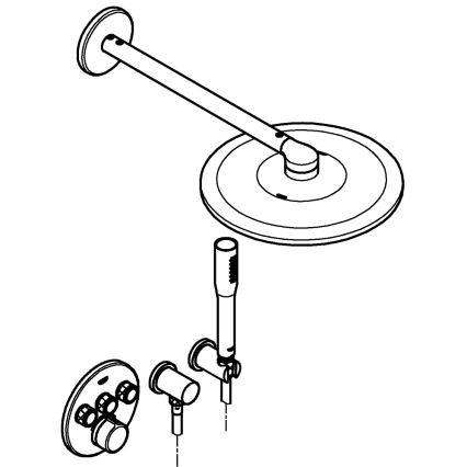 GROHE 34709000 - Set za tuširanje SMARTCONTROL Perfect sjajni krom