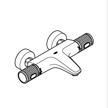 GROHE 34788000 - Termostatska miješalica za kadu PRECISION FEEL DN 15 sjajni krom