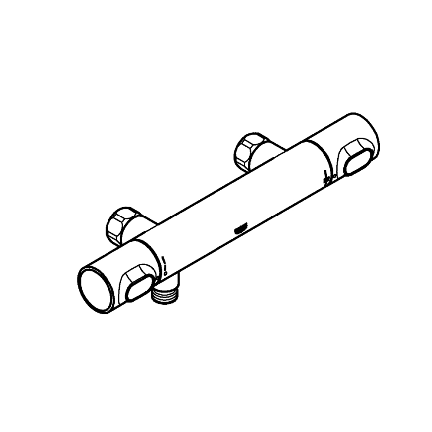 GROHE 34799000 - Termostatska tuš miješalica PRECISION FLOW DN 15 krom
