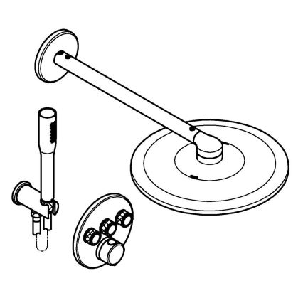 GROHE 34874000 - Sustav za tuširanje PRECISION SMARTCONTROL 310 mm sjajni krom