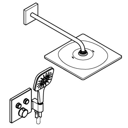 GROHE 34876000 - Sustav za tuširanje PRECISION SMARTCONTROL 310 × 310 mm krom