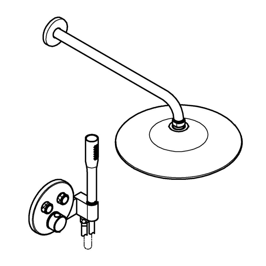 GROHE 34878000 - Tuš sustav PRECISION SMARTCONTROL 260 mm sjajni krom