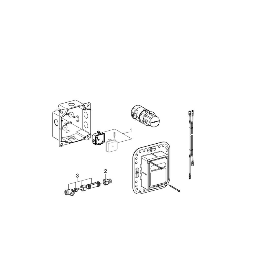 GROHE 36264001 - Podžbukni ugradbeni sustav ESSENSE E, sjajni krom