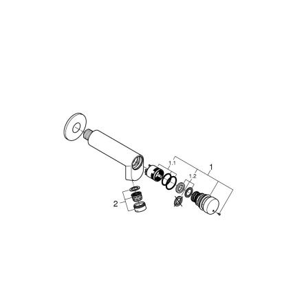 GROHE 36266000 - Zidni samozatvarajući ventil EUROECO COSMOPOLITAN T DN 15 krom