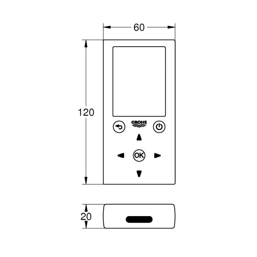 GROHE 36407001 - Daljinski upravljač
