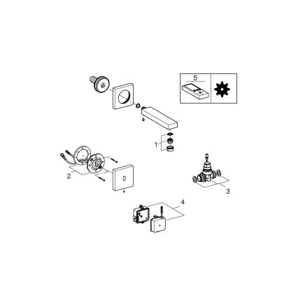 GROHE 36442000 - Elektronička slavina s infracrvenim senzorom EUROCUBE E, sjajni krom