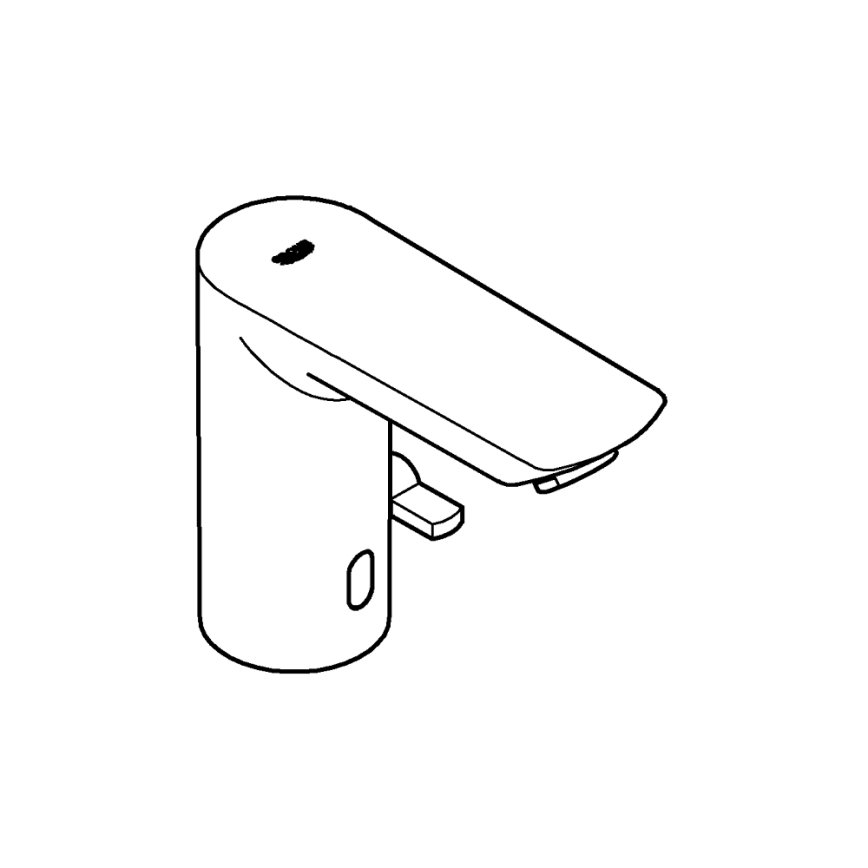 GROHE 36453000 - Infracrvena elektronička umivaonička baterija BAU COSMOPOLITAN E 123 mm krom