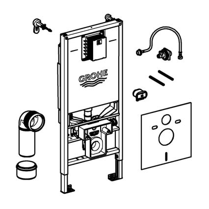 GROHE 36509SH0 - Toaletni sustav Sensia s tušem, set 4u1 RAPID SLX 1,13 m