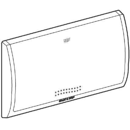 GROHE 37053SH0 - Tipka za ispiranje CLASSIC 330 × 190 mm bijela