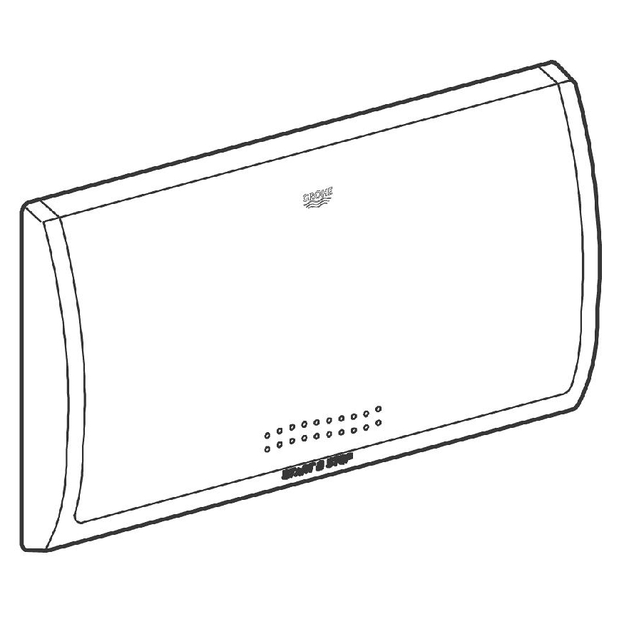 GROHE 37053SH0 - Tipka za ispiranje CLASSIC 330 × 190 mm bijela