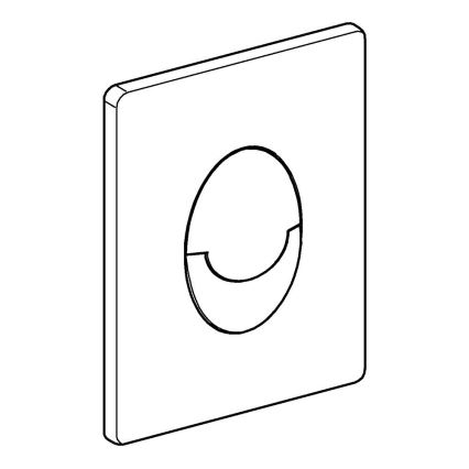 GROHE 38505000 - Tipka za ispiranje SKATE AIR 156 × 197 mm sjajni krom