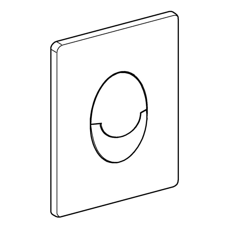 GROHE 38505000 - Tipka za ispiranje SKATE AIR 156 × 197 mm sjajni krom