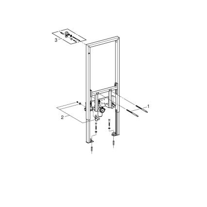 GROHE 38553001 - Modul za bide RAPID SL 1,13 m bijeli
