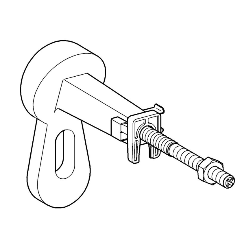 GROHE 3855800M - Zidni priključak RAPID SL 130-230 mm sjajni krom