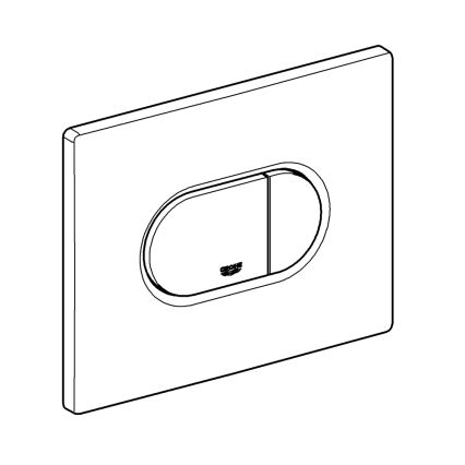GROHE 38858SH0 - tipka za ispiranje ARENA COSMOPOLITAN 156 × 197 mm bijela