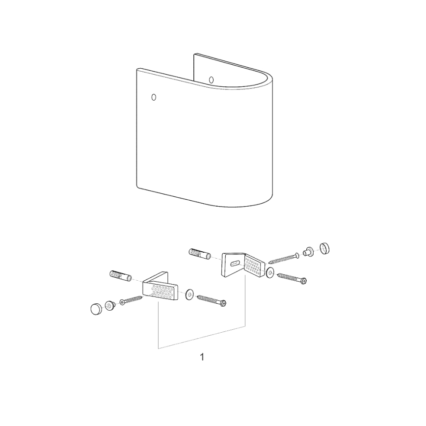 GROHE 39201000 - Polustup EURO CERAMIC 210 × 300 × 322 mm keramika/bijela