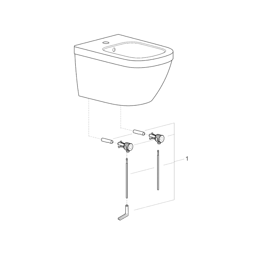 GROHE 39208000 - Viseći bidet EURO CERAMIC 540 × 375 mm keramika/bijela