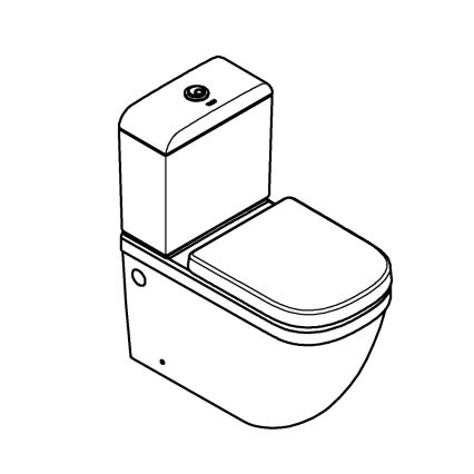 GROHE 39462000 - WC komplet EURO CERAMIC 67,5 x 37,4 x 77,4 cm keramika/bijela