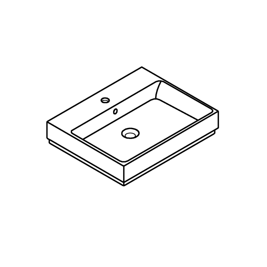 GROHE 3947700H - Umivaonik CUBE CERAMIC 600 × 490 mm keramika/bijela