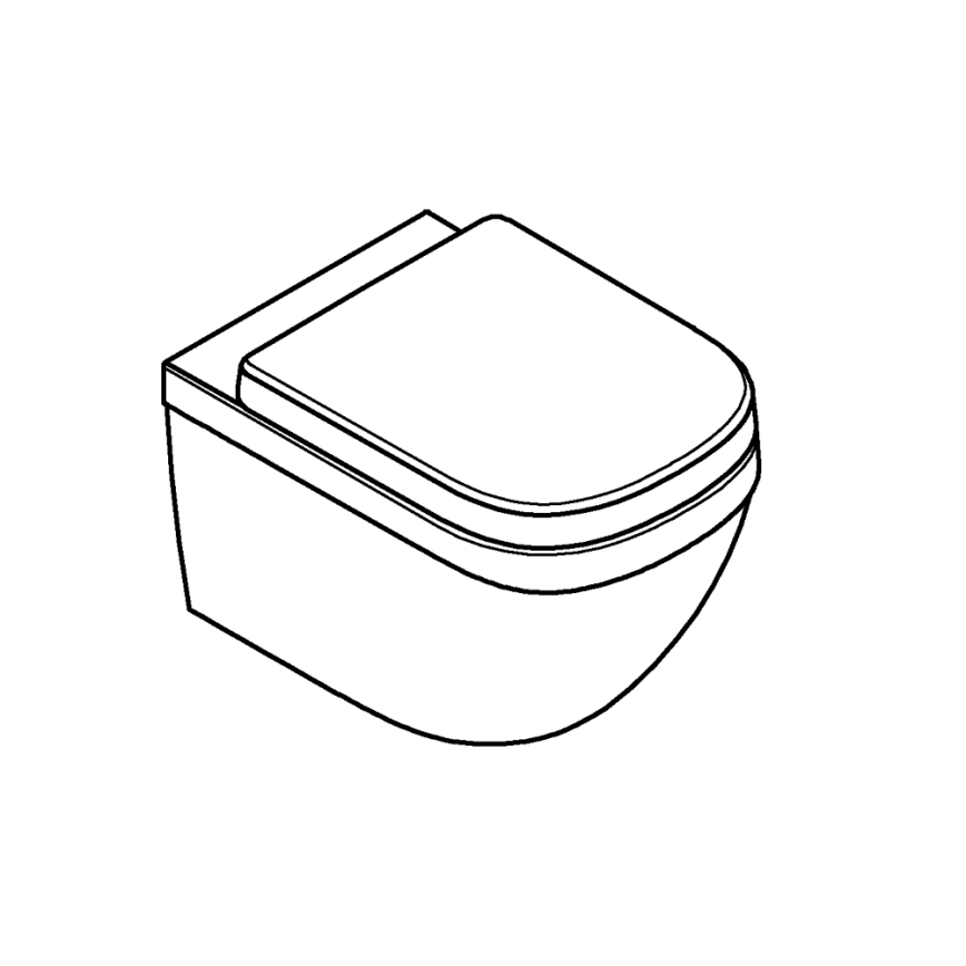 GROHE 39554000 - Viseći WC EURO CERAMIC 540 × 374 mm keramika/bijela