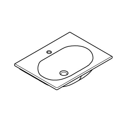 GROHE 3956800H - Umivaonik ESSENCE 600 × 460 mm keramika/bijela