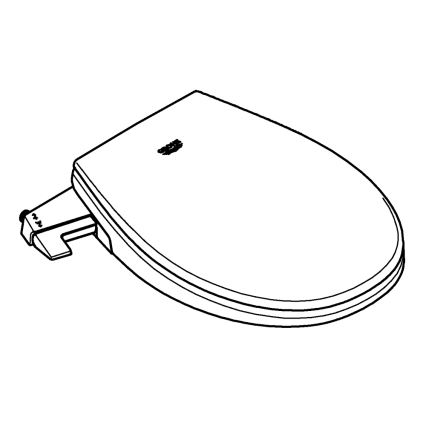 GROHE 39648SH0 - Ručno sjedište za bide BAU CERAMIC, čista bijela