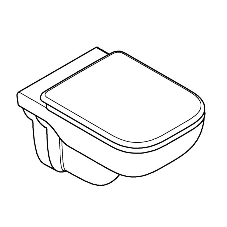 GROHE 39815000 - Viseća WC školjka START EDGE 53,8 x 36,5 cm Duro bijela