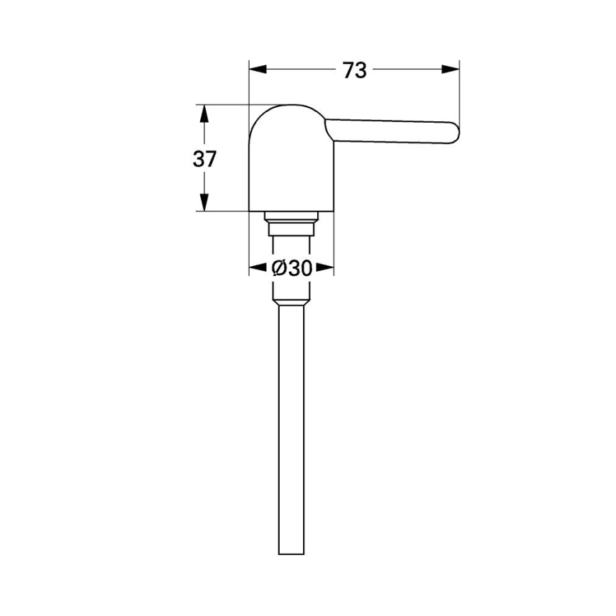 GROHE 40212000 - Zamjenska pumpica ATRIO u sjajnom kromu
