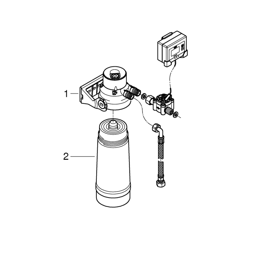 GROHE 40438001 - Početni komplet filtera S GROHE BLUE polirani krom