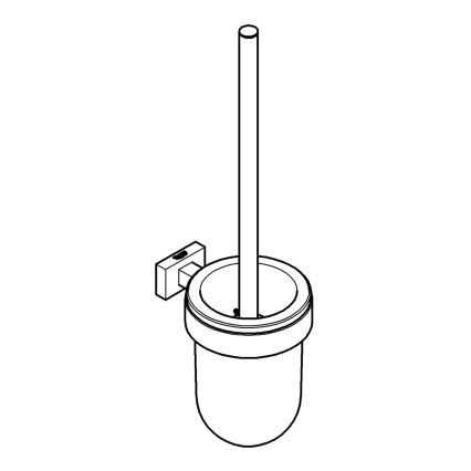 GROHE 40513AL1 - Komplet za čišćenje WC-a ESSENTIALS CUBE, grafit