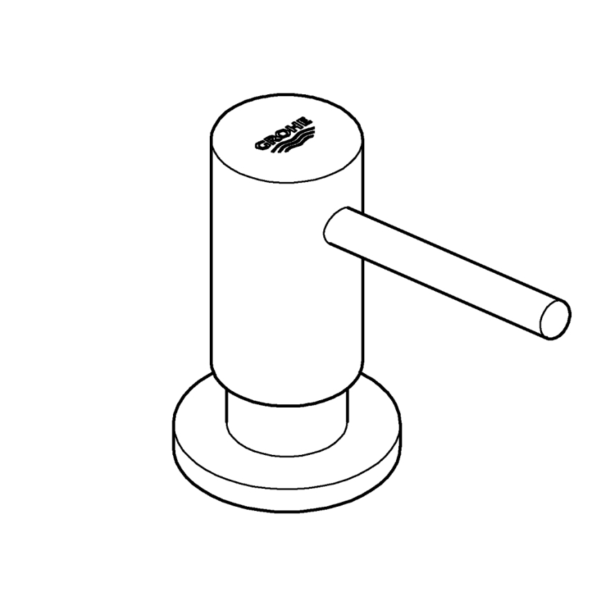 GROHE 40535000 - Dozator tekućeg sapuna COSMOPOLITAN 500 ml, sjajni krom