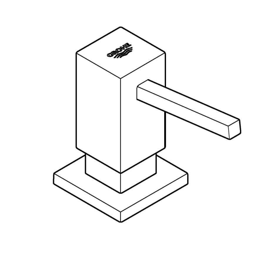 GROHE 40535GL0 - Dozator sapuna COSMOPOLITAN 500 ml zlatni