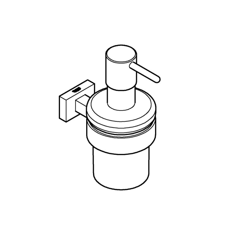 GROHE 40756001 - Dozator tekućeg sapuna ESSENTIALS CUBE 160 ml polirani krom