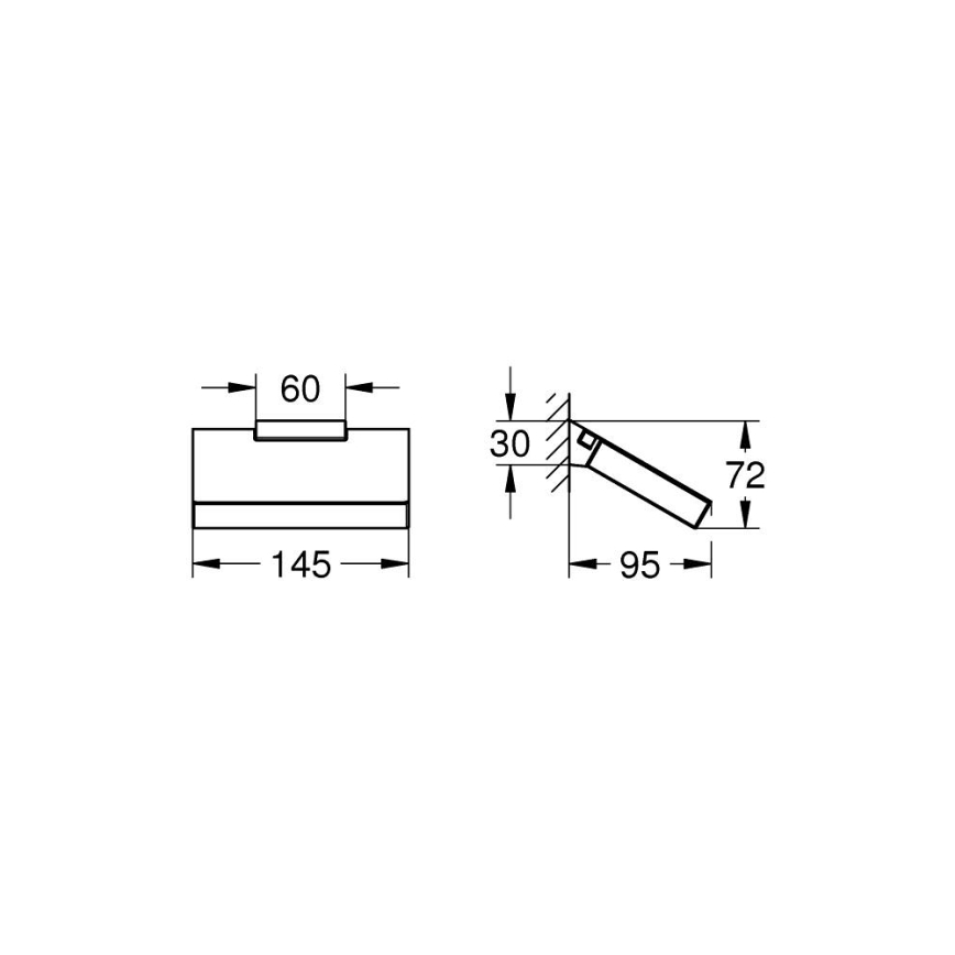 GROHE 40781000 - Držač toaletnog papira SELECTION CUBE, polirani krom