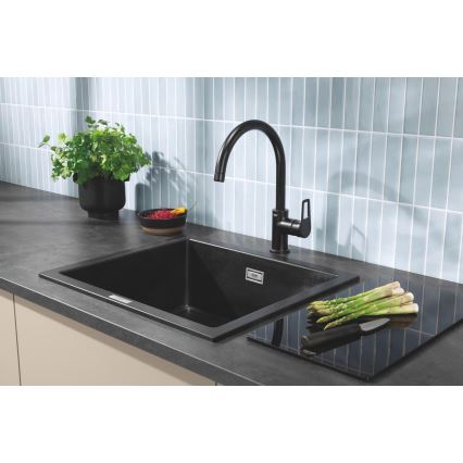 GROHE 40786K00 - Staklena daska 450 × 240 × 19 mm crna
