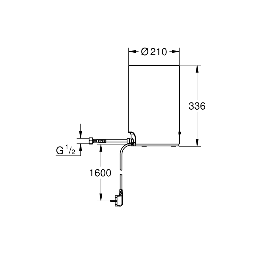 GROHE 40830001 - Spremnik RED 3 litre, sjajni krom