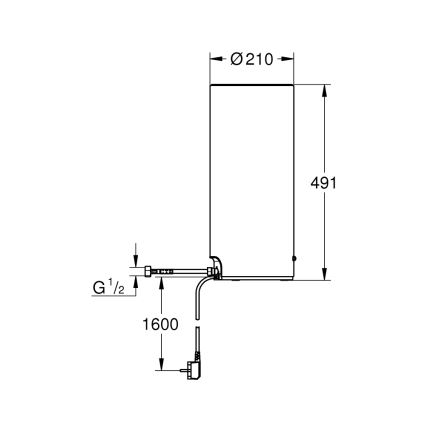 GROHE 40831001 - Spremnik RED 7 l, nehrđajući čelik
