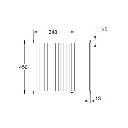GROHE 40856SD0 - Ocjeđivač 450 × 348 mm, brušeni nehrđajući čelik